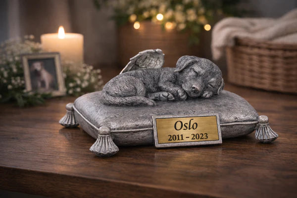 Statue souvenir personnalisée pour animal – Hommage éternel pour chien