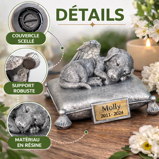 Statue souvenir personnalisée pour animal – Hommage éternel pour chien